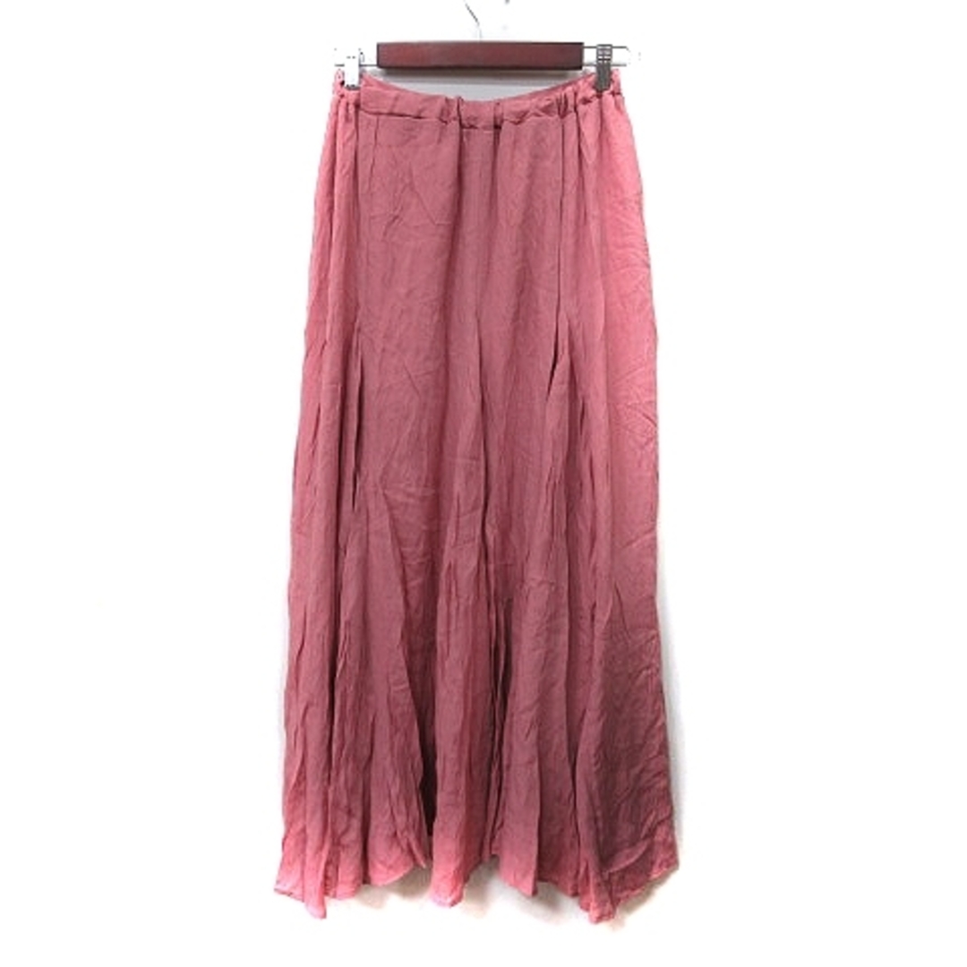 titivate(ティティベイト)のティティベイト フレアスカート ギャザー マキシ M ピンク /YI レディースのスカート(ロングスカート)の商品写真