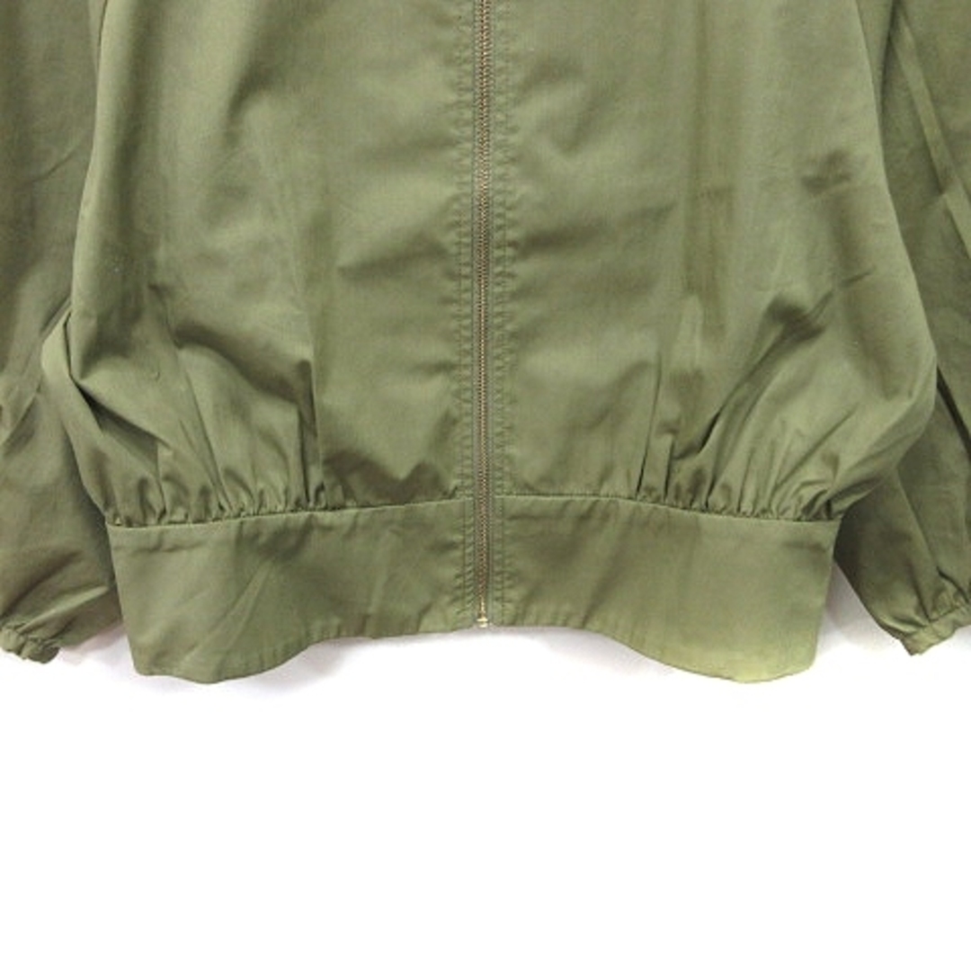 Simplicite(シンプリシテェ)のシンプリシテェ ノーカラージャケット ジップアップ 緑 カーキ /YI レディースのジャケット/アウター(その他)の商品写真