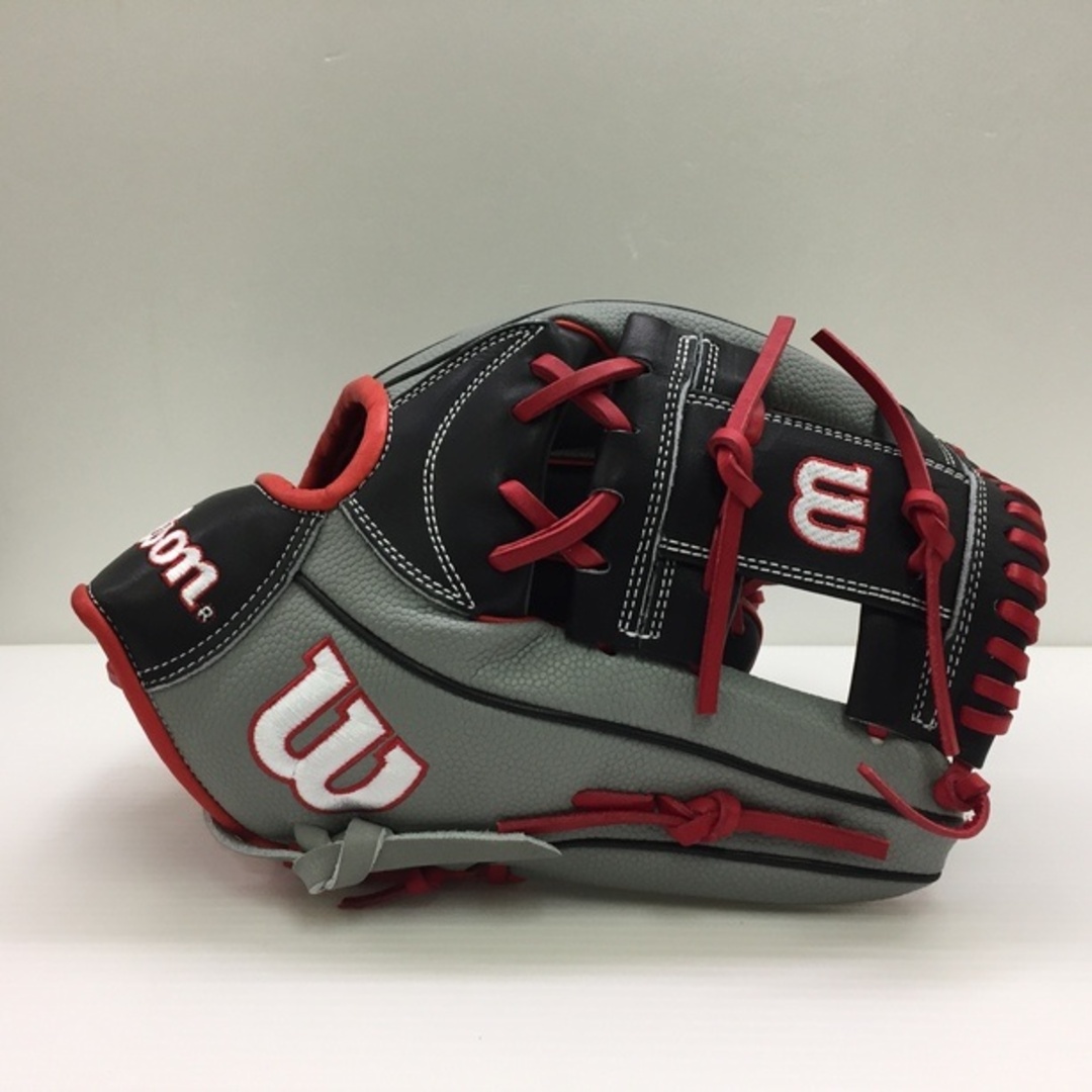 wilson(ウィルソン)のウィルソン Wilson ワナビーヒーロー 軟式 内野手用グローブ WBW101571 ブラック×グレー 1225 スポーツ/アウトドアの野球(グローブ)の商品写真