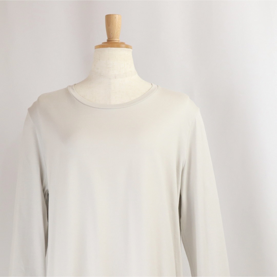 ATON(エイトン)のATON SUVIN 60/2 | ROUND HEM L/S T-SHIRT レディースのトップス(カットソー(長袖/七分))の商品写真