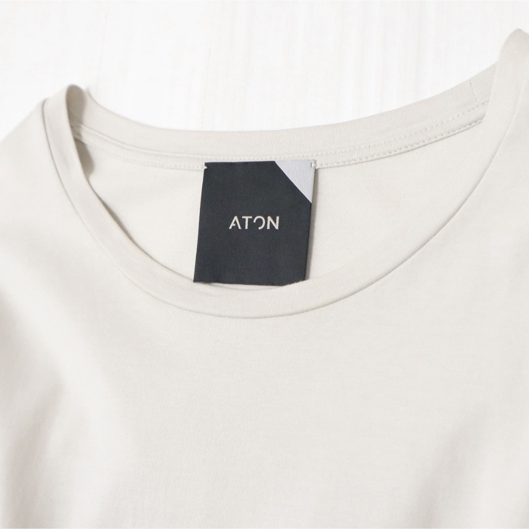 ATON(エイトン)のATON SUVIN 60/2 | ROUND HEM L/S T-SHIRT レディースのトップス(カットソー(長袖/七分))の商品写真