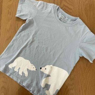 MUJI (無印良品) - MUJI 無印良品　半袖Tシャツ　アニマル　動物　しろくま　130