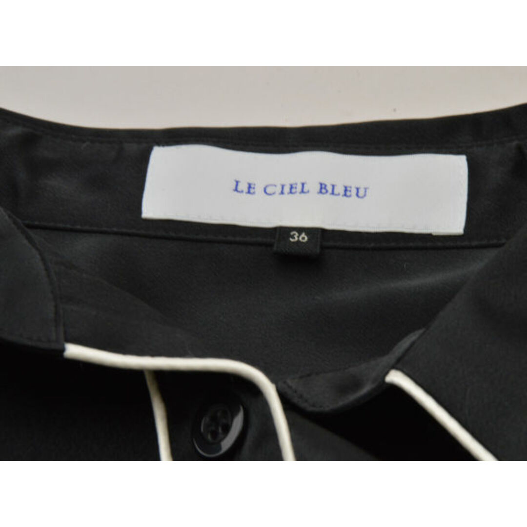LE CIEL BLEU(ルシェルブルー)のルシェルブルー LE CIEL BLEU シャツ/ブラウス 長袖 36サイズ ブラック レディース j_p F-M12536 レディースのトップス(シャツ/ブラウス(半袖/袖なし))の商品写真