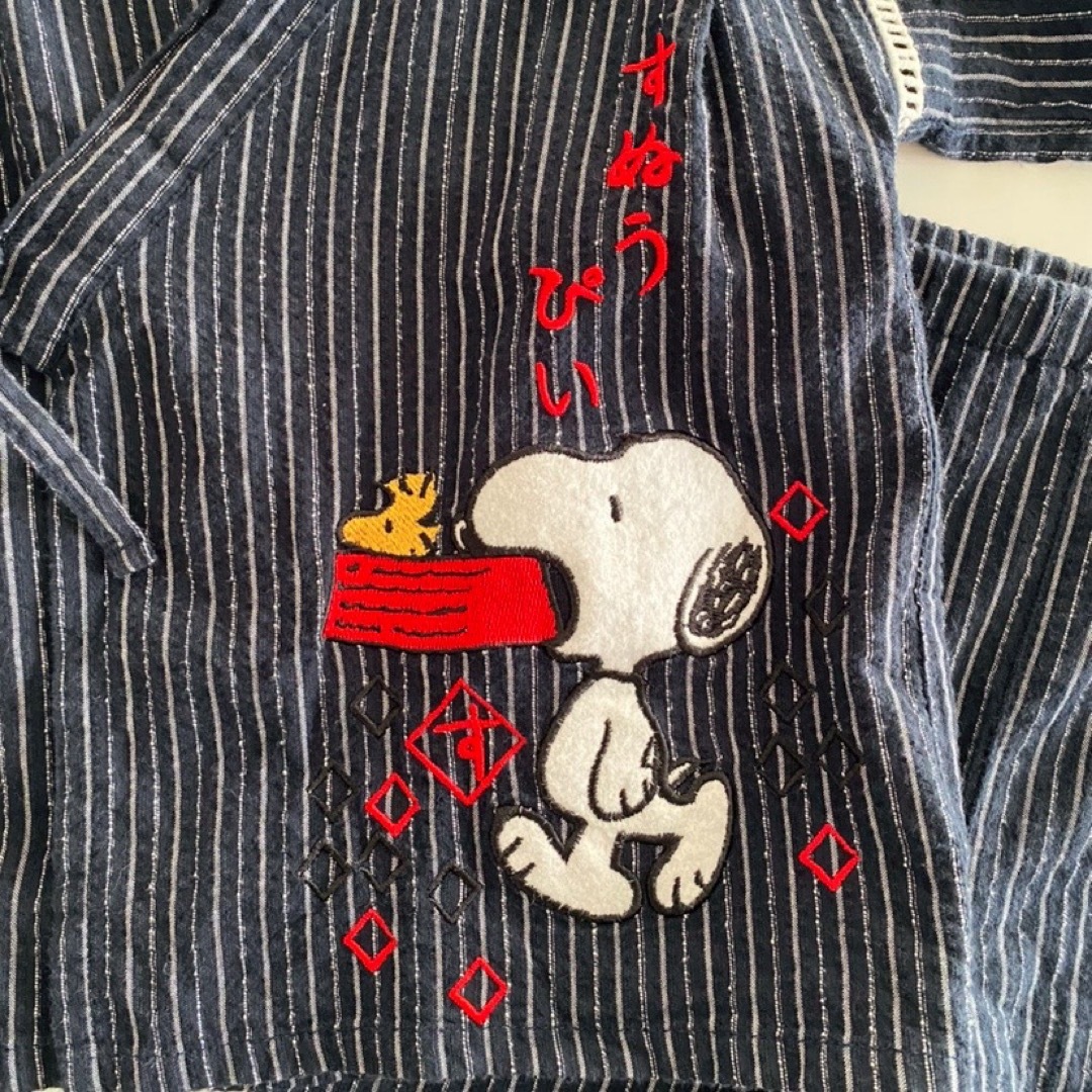 SNOOPY(スヌーピー)のスヌーピー  子供服  夏服  半袖  甚平  90cm キッズ/ベビー/マタニティのキッズ服男の子用(90cm~)(甚平/浴衣)の商品写真