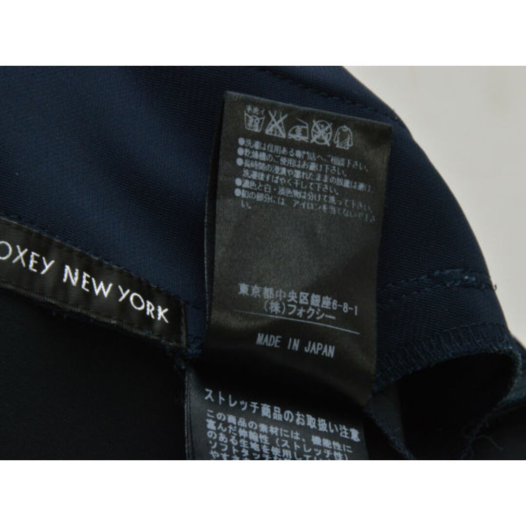 FOXEY(フォクシー)のフォクシー FOXEY NEW YORK レトロミニスカート 40サイズ ネイビー レディース j_p F-M12561 レディースのスカート(ミニスカート)の商品写真