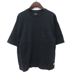 coen - コーエン Tシャツ カットソー 半袖 S 黒 ブラック /YI