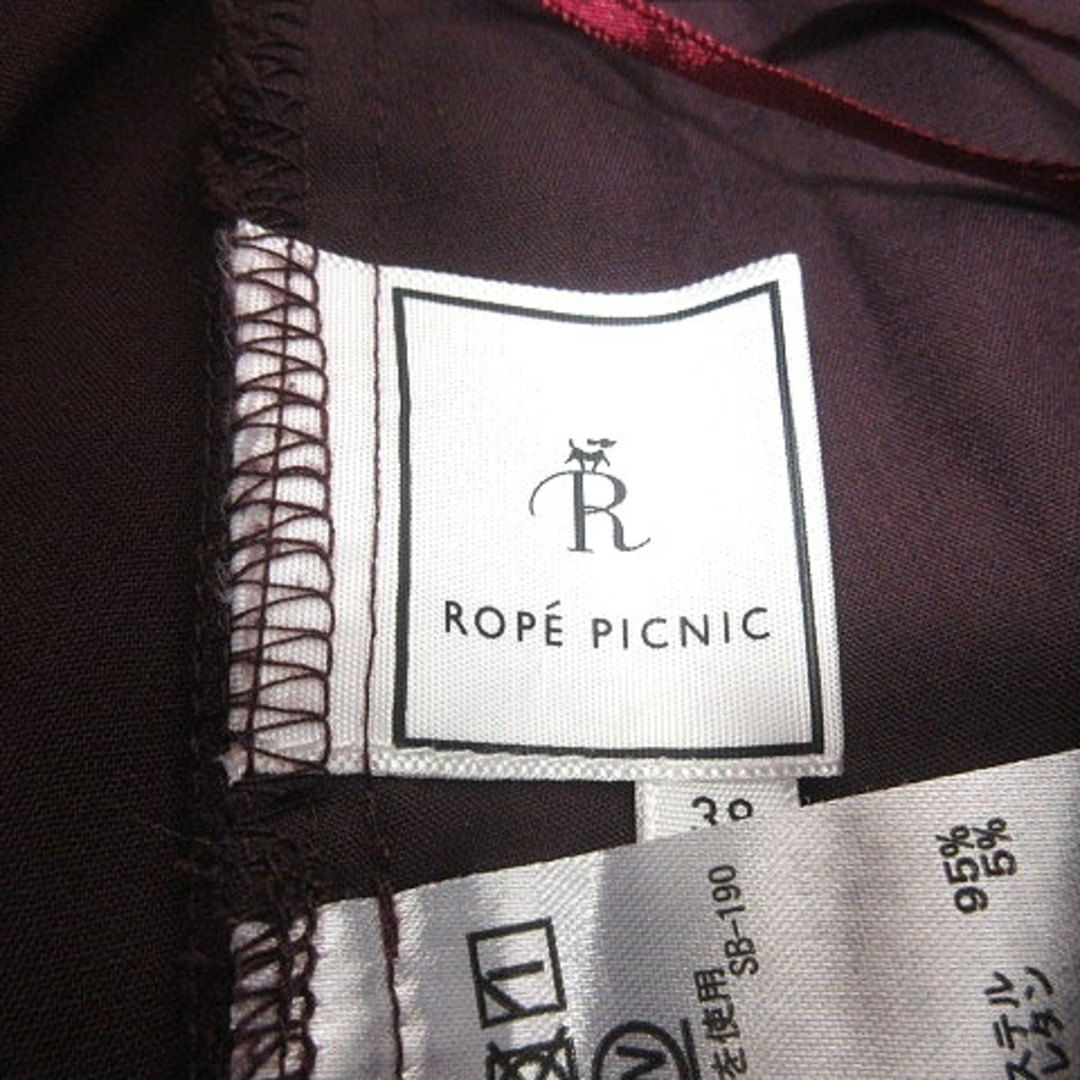 Rope' Picnic(ロペピクニック)のロペピクニック ROPE Picnic ワイドパンツ 38 赤紫 ボルドー レディースのパンツ(その他)の商品写真