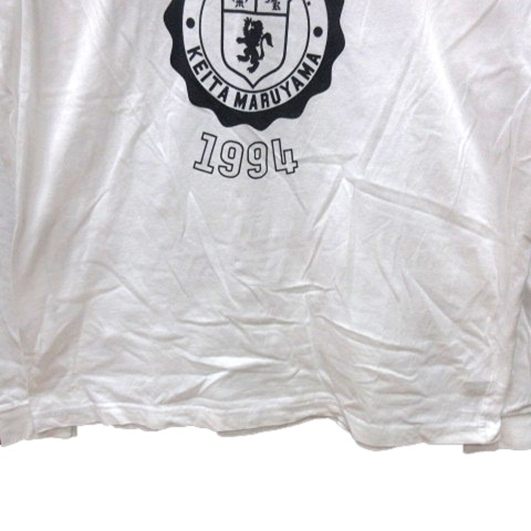 niko and...(ニコアンド)のニコアンド カットソー Tシャツ クルーネック プリント 長袖 F 白 ホワイト メンズのトップス(Tシャツ/カットソー(七分/長袖))の商品写真