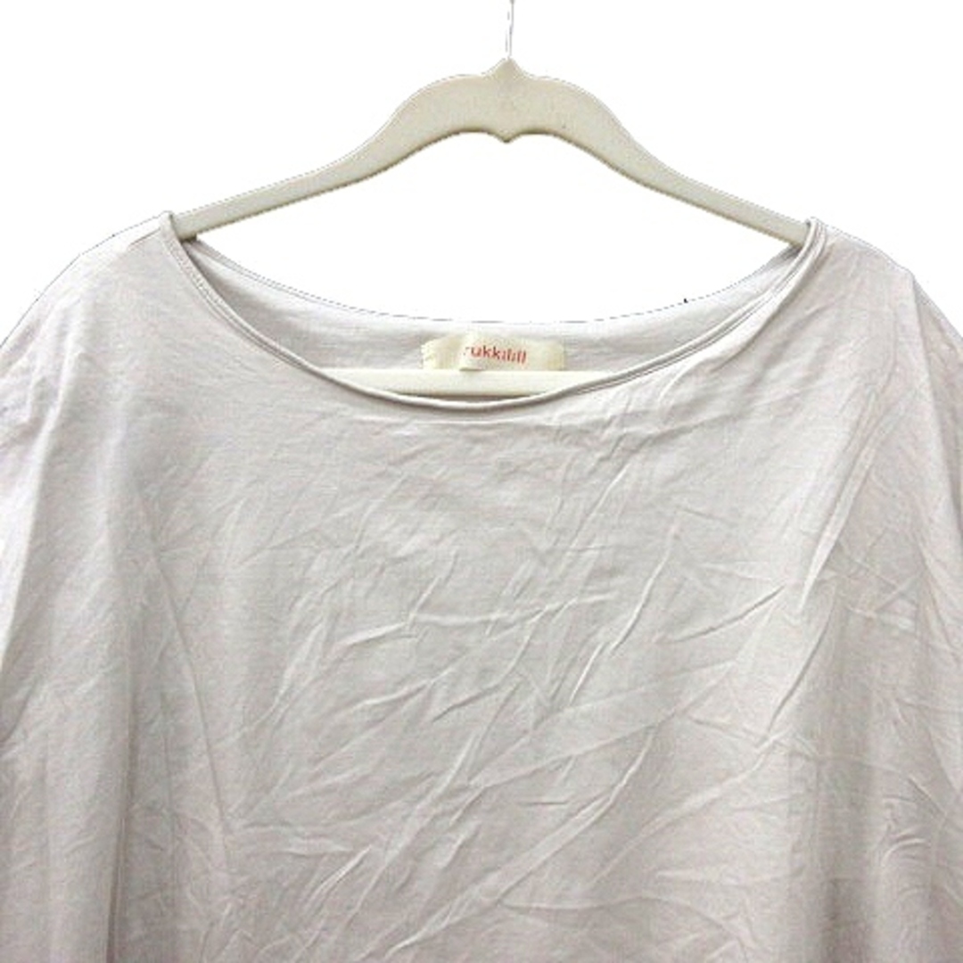 rukkilill(ルッキリル)のルッキリル カットソー クルーネック フレンチスリーブ F 白 オフホワイト レディースのトップス(カットソー(半袖/袖なし))の商品写真