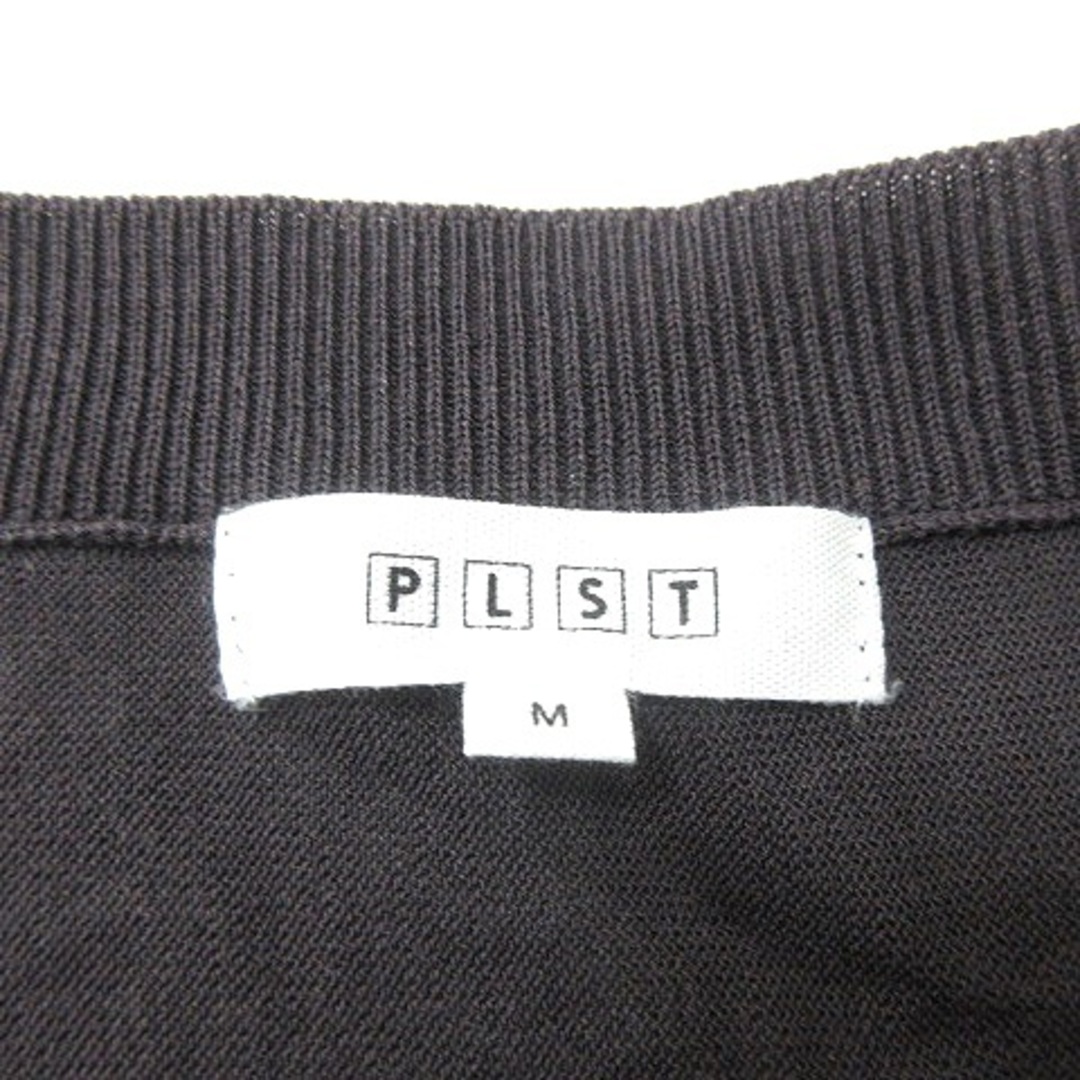 PLST(プラステ)のプラステ PLST ニット カットソー Vネック 長袖 M ダークグレー /MN レディースのトップス(ニット/セーター)の商品写真