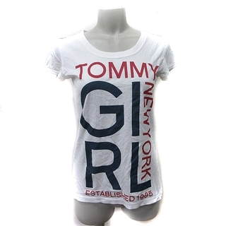 トミーガール(tommy girl)のトミーガール Tシャツ カットソー 半袖 XS 白 ホワイト /YI(Tシャツ(半袖/袖なし))