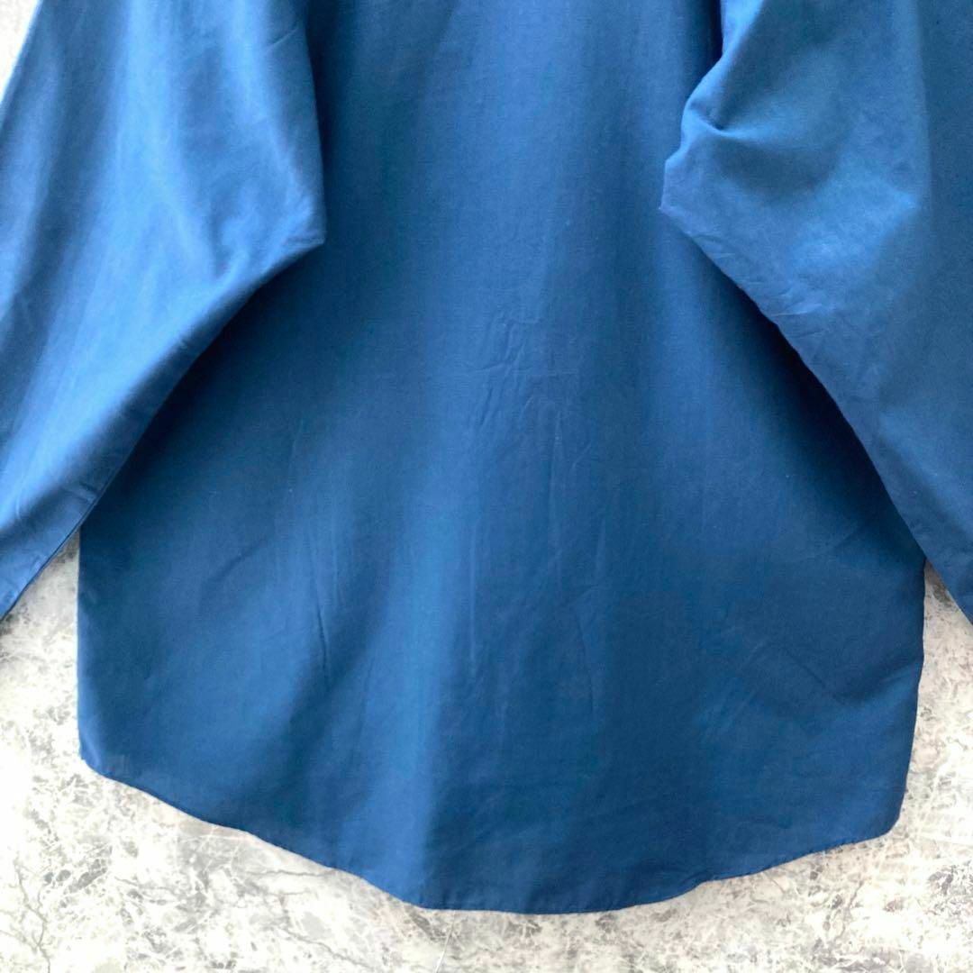VINTAGE(ヴィンテージ)のIT50 US古着シェプラーズワンポイントミリタリー刺繍ウエスタンロングシャツ メンズのトップス(Tシャツ/カットソー(七分/長袖))の商品写真