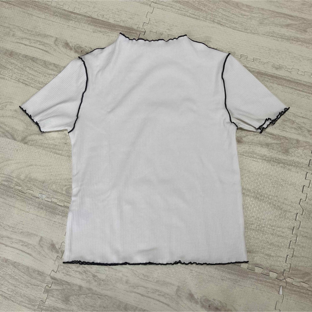 GU(ジーユー)のGU ジーユー  Tシャツ 半袖 リブ Sサイズ レディースのトップス(Tシャツ(半袖/袖なし))の商品写真