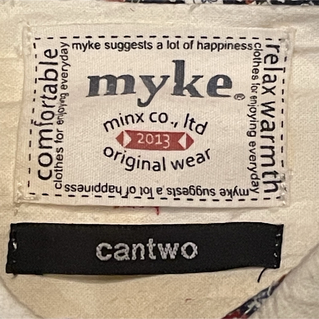 myke cantwo ミーカ シャツワンピース size M レディースのトップス(シャツ/ブラウス(長袖/七分))の商品写真