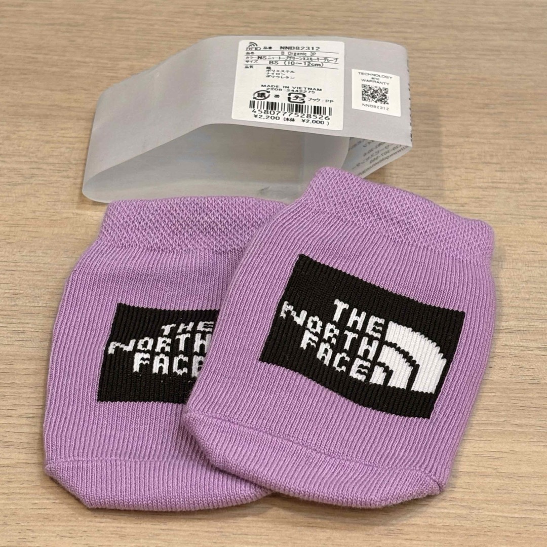 THE NORTH FACE(ザノースフェイス)のTHE NORTH FACE BABY  ORGANIC 靴下　12cm キッズ/ベビー/マタニティのキッズ/ベビー/マタニティ その他(その他)の商品写真