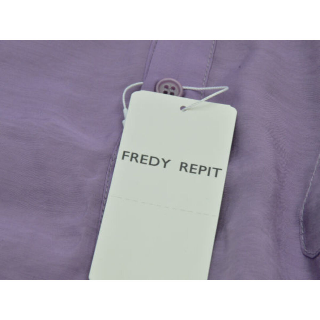 FREDY REPIT(フレディレピ)のフレディ Fredy REPIT シアー後ろヨ―クスリットSH シャツ/ブラウス (38)ワンサイズ パープル レディース j_p F-M12922 レディースのトップス(シャツ/ブラウス(半袖/袖なし))の商品写真