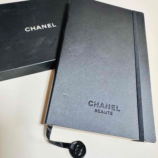 シャネル(CHANEL)のシャネル手帳/黒色レザー調(ノート/メモ帳/ふせん)