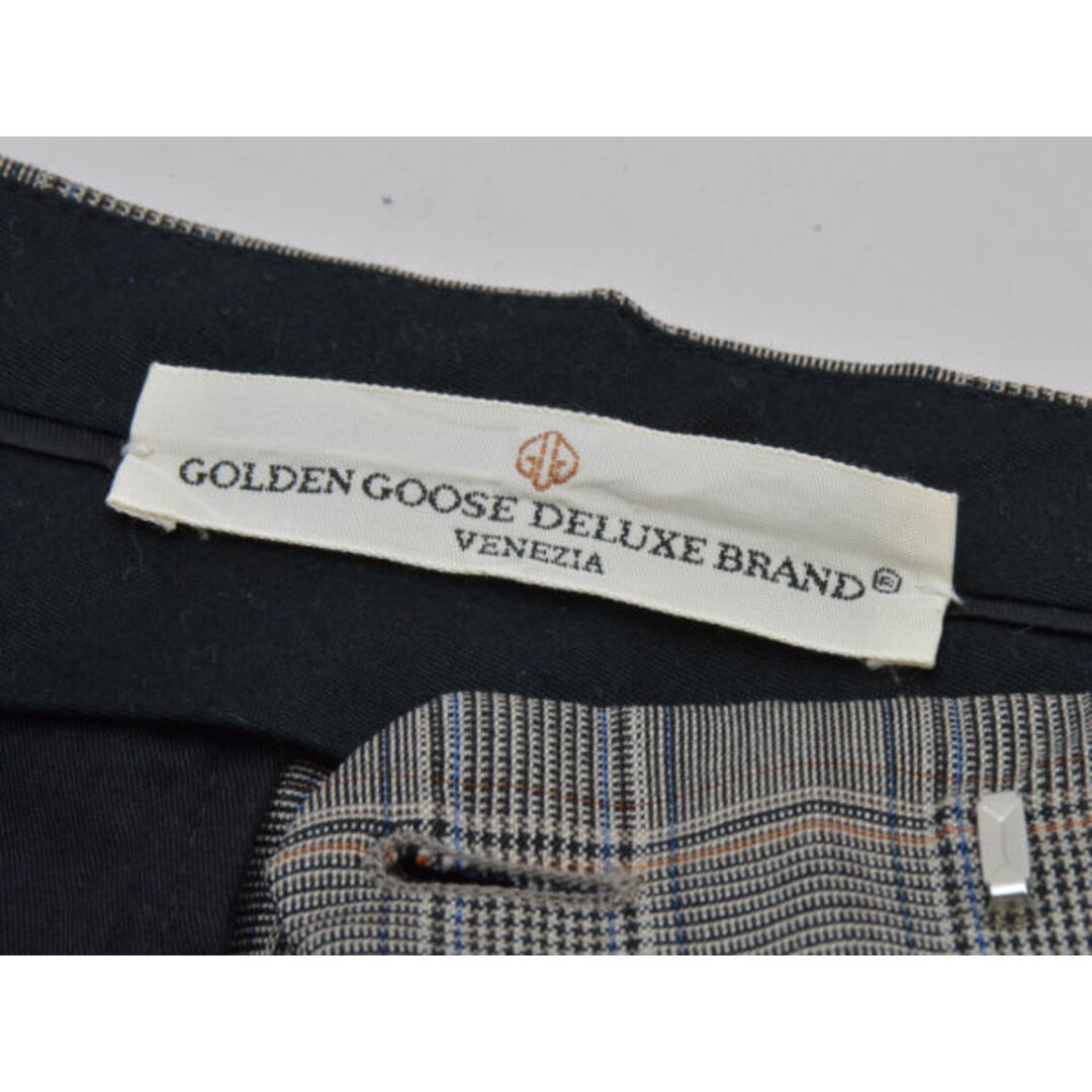 GOLDEN GOOSE(ゴールデングース)のゴールデングース GOLDEN GOOSE DELUXE BRAND パンツ チェック スラックス XSサイズ ベージュ レディース e_u F-M12959 レディースのパンツ(ショートパンツ)の商品写真