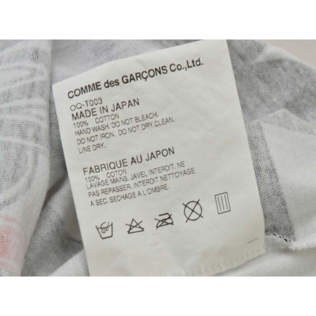 COMME des GARCONS(コムデギャルソン)のコムデギャルソン COMME des GARCONS Tシャツ/カットソー ロング丈 半袖 Sサイズ OQ-T003 AD2016 ホワイト レディース j_p F-M13019 レディースのトップス(Tシャツ(半袖/袖なし))の商品写真