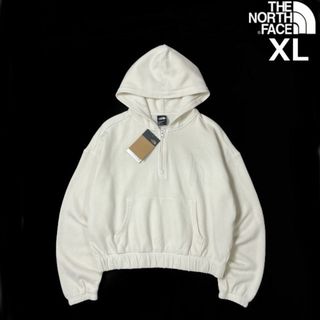 ザノースフェイス(THE NORTH FACE)のノースフェイス W パーカー US限定 ショート丈(XL)白 181130(パーカー)