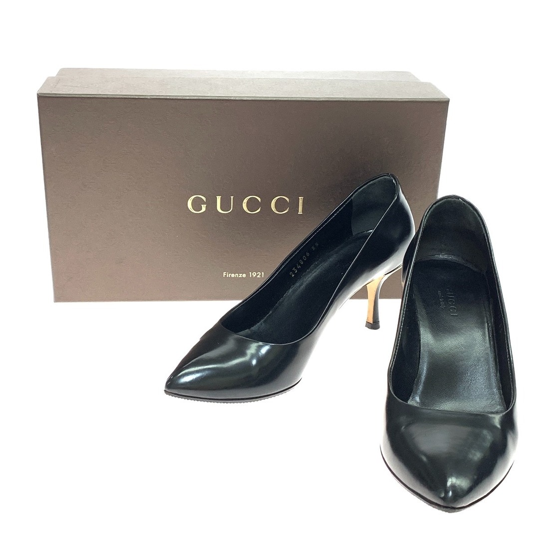 Gucci(グッチ)の$$ GUCCI グッチ レディース パンプス  SIZE 22cm  レザー 234806 35 ブラック レディースの靴/シューズ(ハイヒール/パンプス)の商品写真