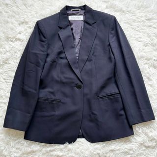 マックスマーラ(Max Mara)のマックスマーラ 白タグ シングルボタン 40サイズ 高級 ウール MaxMara(テーラードジャケット)