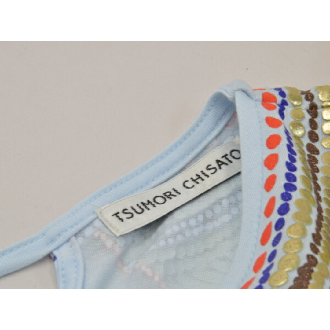 TSUMORI CHISATO(ツモリチサト)のツモリチサト TSUMORICHISATO Tシャツ/カットソー TC91JK062 2サイズ ライトブルー レディース j_p F-M13060 レディースのトップス(Tシャツ(半袖/袖なし))の商品写真