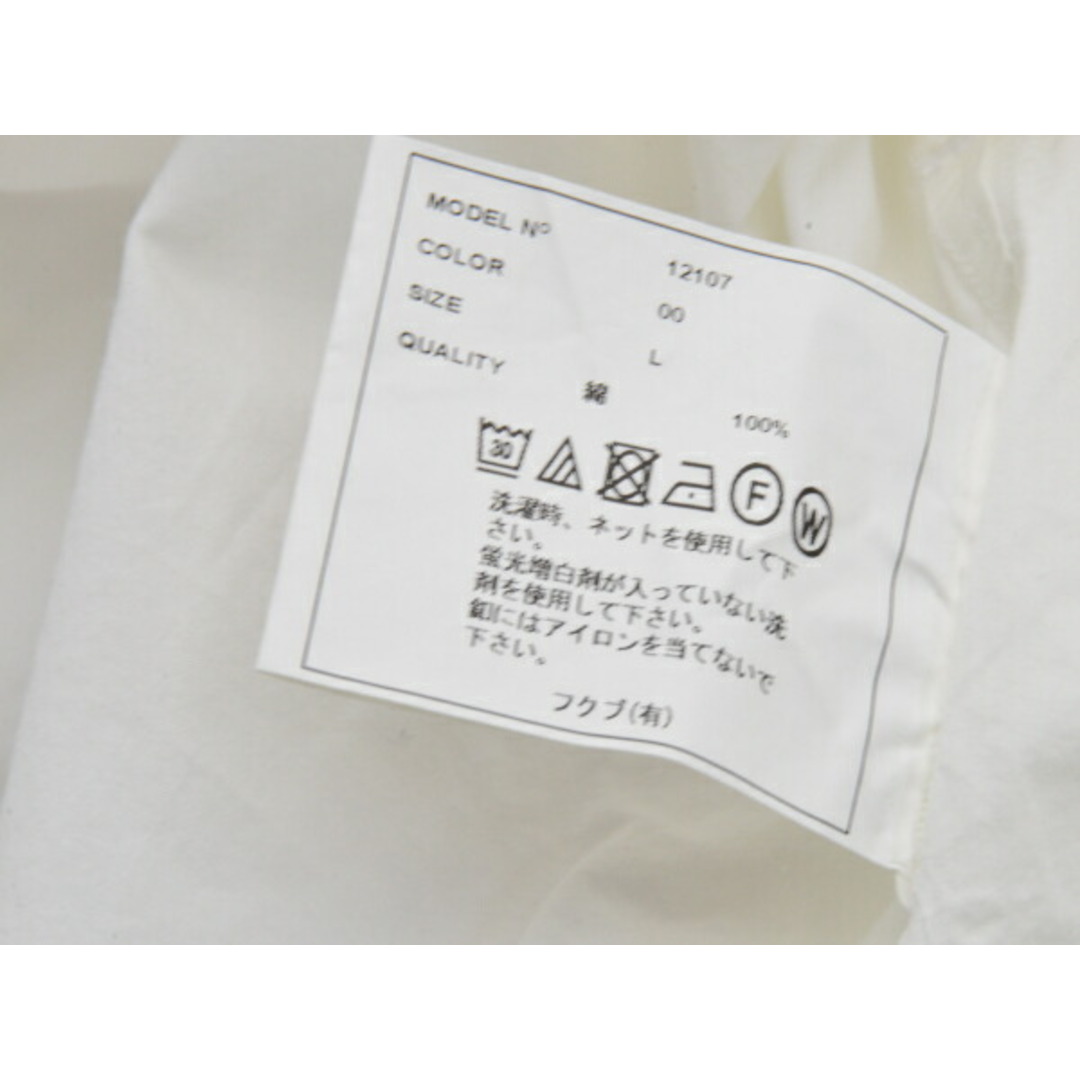 ヤエカ YAECA 12107 シャツ/ブラウス 長袖 コットン Lサイズ WHITE メンズ j_p F-M13067 メンズのトップス(シャツ)の商品写真