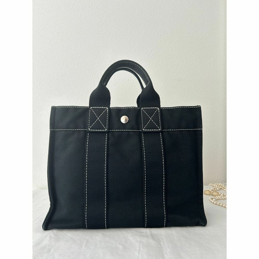 Hermes(エルメス)のHERMES エルメス フールトゥ PM 黒 ブラック BLACK トートバッグ レディースのバッグ(トートバッグ)の商品写真