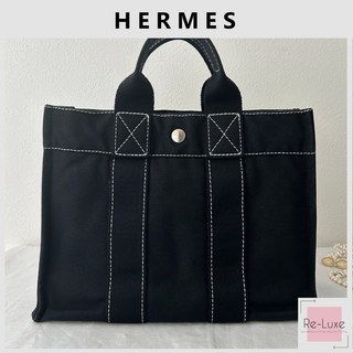 HERMES エルメス フールトゥ PM 黒 ブラック BLACK トートバッグ