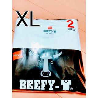 ヘインズ ビーフィー クルーネックTシャツ 2枚組 XL(Tシャツ/カットソー(半袖/袖なし))