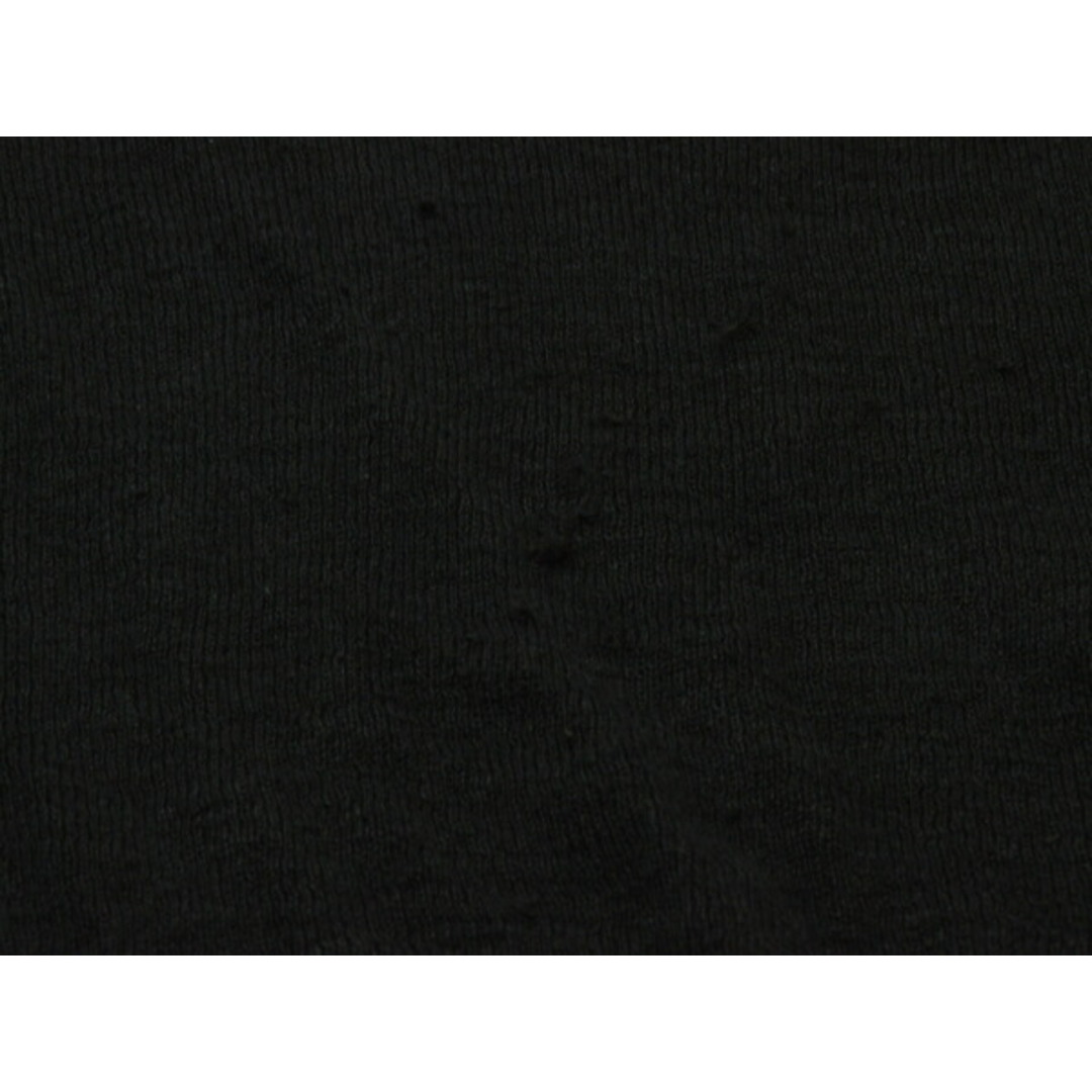 LONGCHAMP(ロンシャン)のロンシャン LONGCHAMP ニット薄手カットソー 半袖 リネン×シルク Mサイズ ブラック レディース su_p e_u F-M13086 レディースのトップス(ニット/セーター)の商品写真