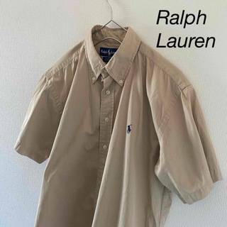 ラルフローレン(Ralph Lauren)のRalphLaurenラルフローレン半袖bdシャツメンズベージュm(シャツ)