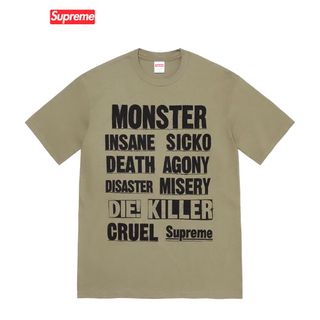 Supreme   Monster  Tee  Light Olive