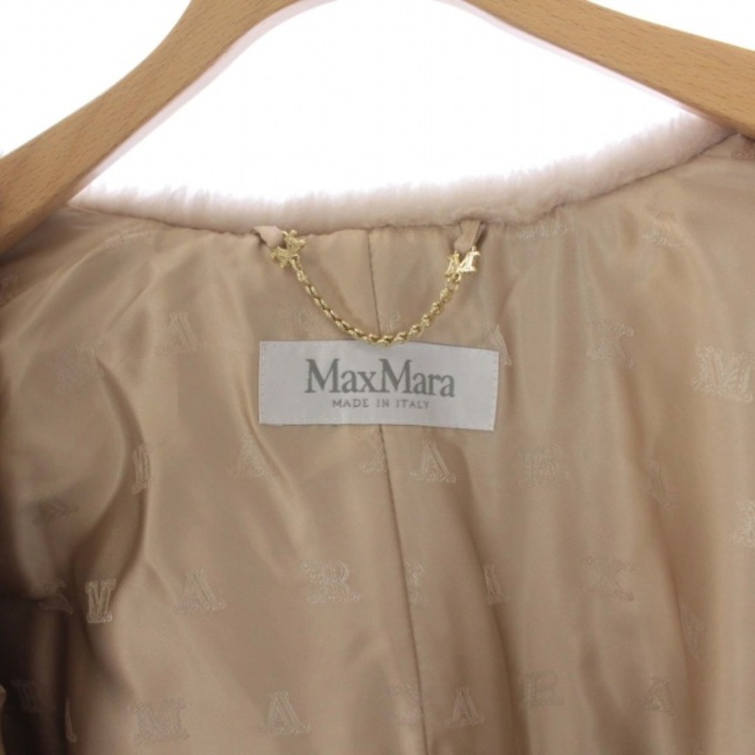 Max Mara(マックスマーラ)のマックスマーラ 23AW テディベアケープ ポンチョ アルパカ SM ベージュ レディースのジャケット/アウター(ポンチョ)の商品写真