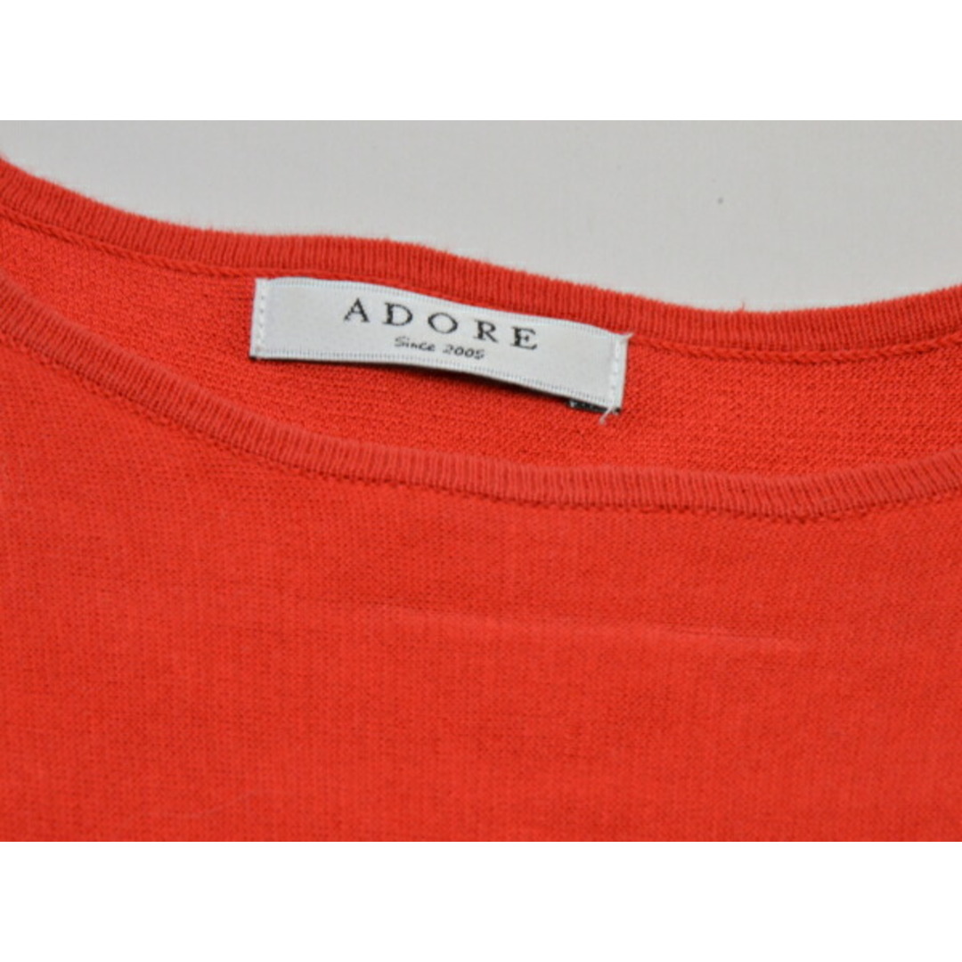 ADORE(アドーア)のアドーア ADORE ニットセーター 38サイズ レッド レディース j_p F-M13158 レディースのトップス(ニット/セーター)の商品写真