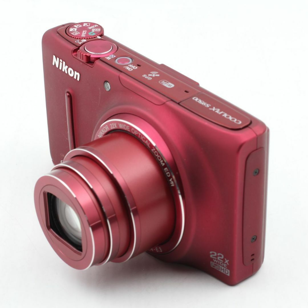 Nikon(ニコン)の★美品★ ニコン COOLPIX S9500 RD ヴェルヴェットレッド スマホ/家電/カメラのカメラ(コンパクトデジタルカメラ)の商品写真