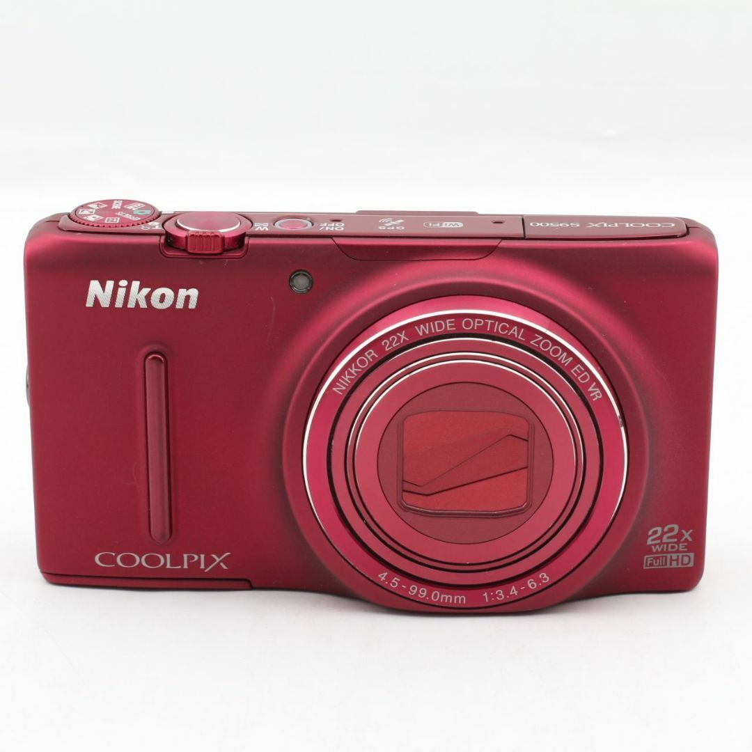 Nikon(ニコン)の★美品★ ニコン COOLPIX S9500 RD ヴェルヴェットレッド スマホ/家電/カメラのカメラ(コンパクトデジタルカメラ)の商品写真