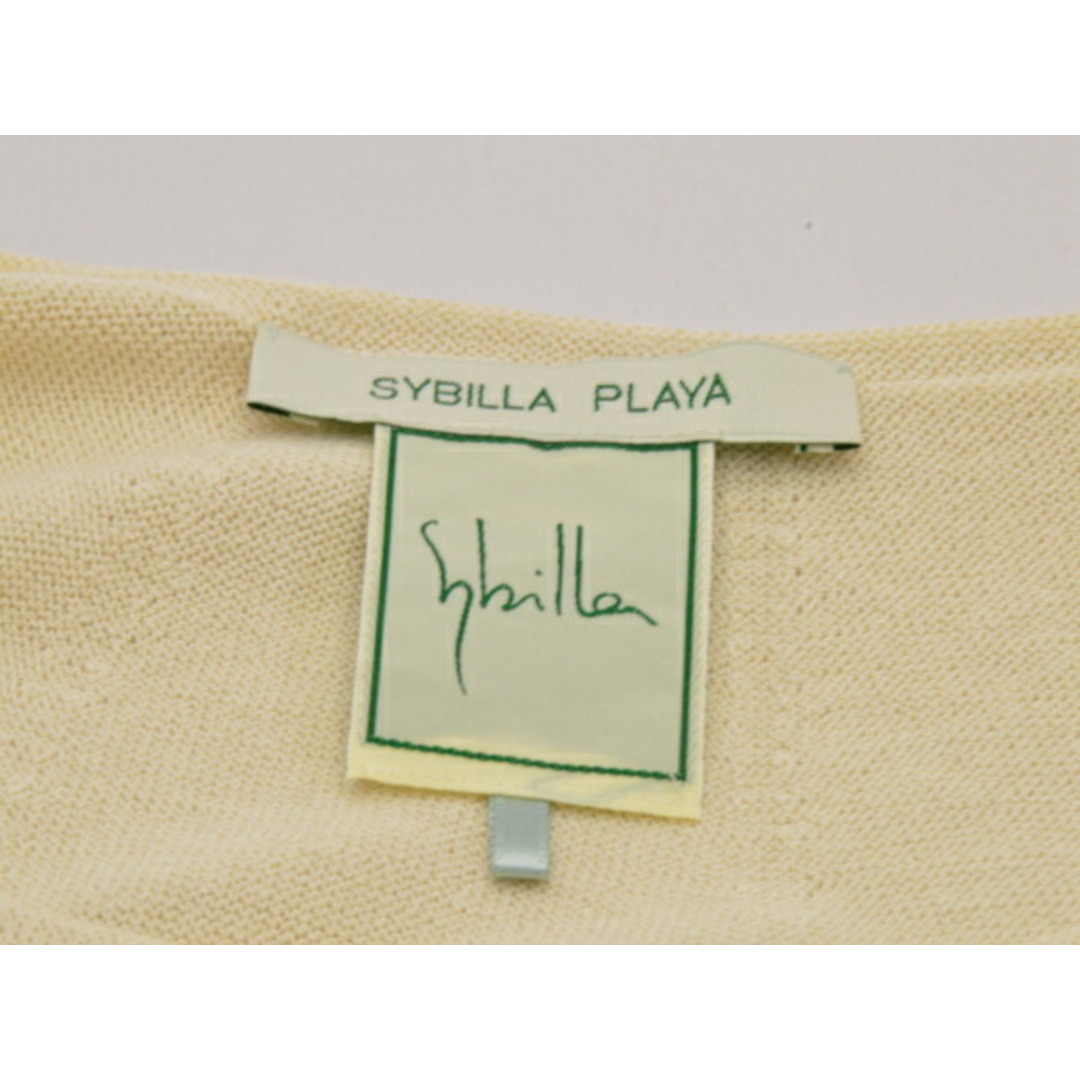 シビラ Sybilla PLAYA ニット バイカラー Mサイズ ブラック×ベージュ レディース e_u F-M13162 レディースのトップス(ニット/セーター)の商品写真