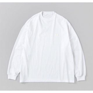 1LDK SELECT - ennoy 2Pack L/S T-Shirts WHITE 胸ロゴ1枚