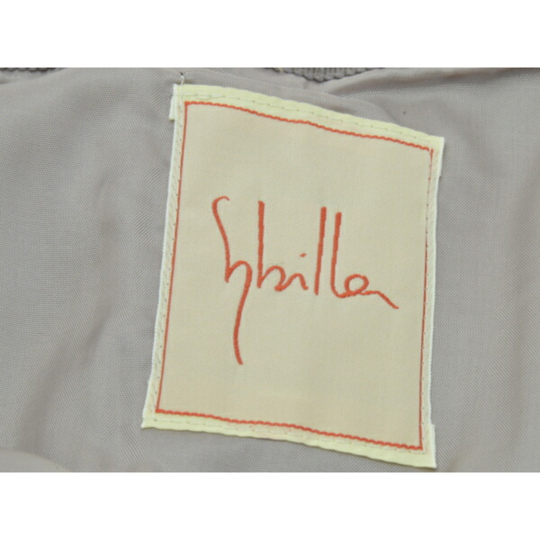 シビラ Sybilla スカート ウール プリーツ ペースト デザイン Mサイズ パープル レディース e_u F-M13173 レディースのスカート(ミニスカート)の商品写真