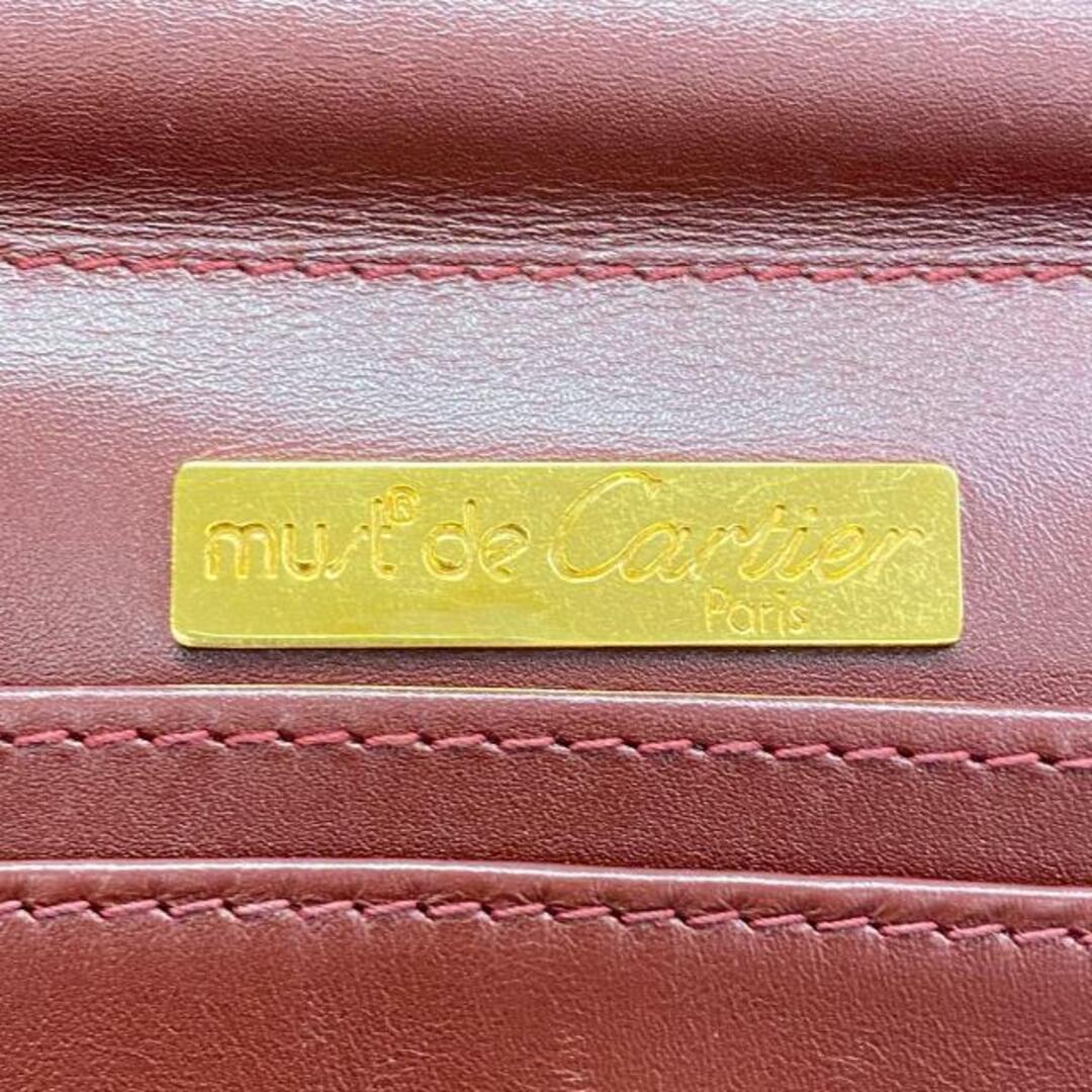 Cartier(カルティエ)の★SALE 【4ic2698】カルティエ クラッチバッグ/マスト/レザー/ボルドー/ゴールド金具 【中古】 メンズ レディースのバッグ(トートバッグ)の商品写真