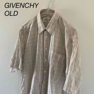 ジバンシィ(GIVENCHY)のOLDGIVENCHYオールドジバンシージバンシィー半袖チェックシャツメンズm(シャツ)