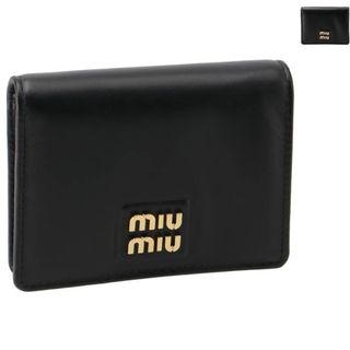 ミュウミュウ(miumiu)のミュウミュウ MIU MIU 財布 二つ折り スモール ソフトレザー ミニ財布 ロゴ 二つ折り財布 2024年春夏新作 5MV204 2E6Y(財布)