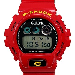 カシオ(CASIO)の☆☆CASIO カシオ G-SHOCK DW-6900FS ONE PIECE LUFFY モデル レッド 9999本限定 クォーツ メンズ 腕時計(腕時計(デジタル))
