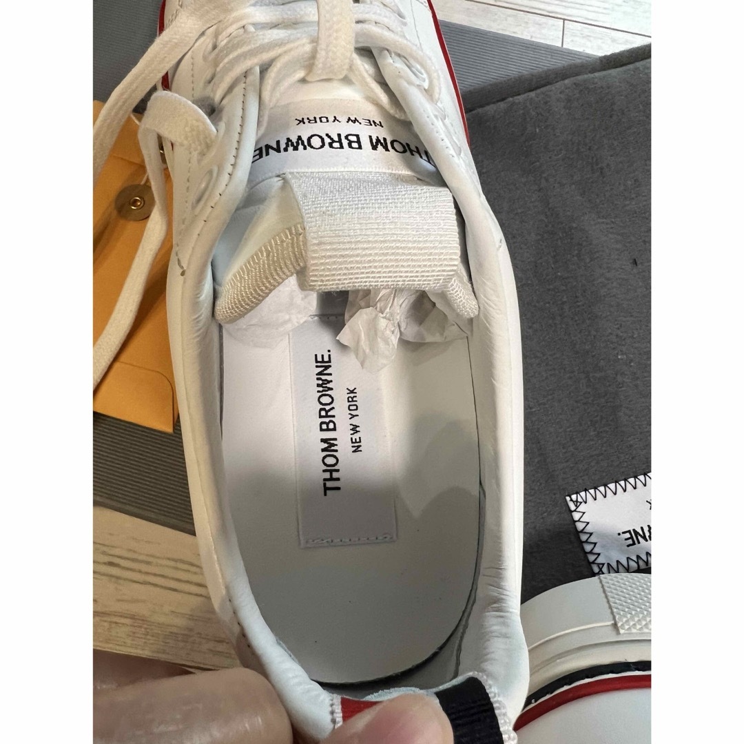 THOM BROWNE(トムブラウン)のトムブラウン　定番レザースニーカー　size36 レディースの靴/シューズ(スニーカー)の商品写真