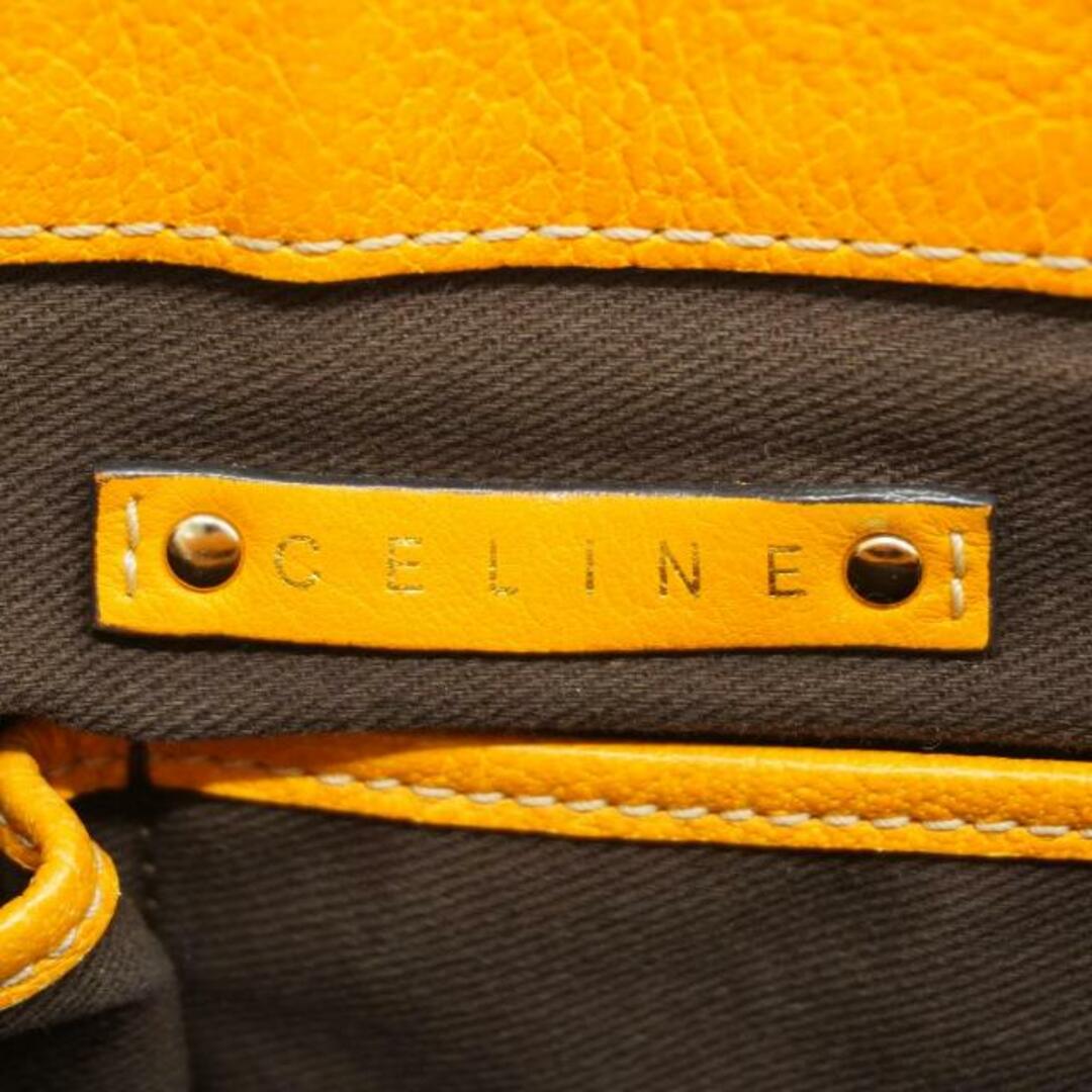 celine(セリーヌ)の★SALE 【4ic2751】セリーヌ ハンドバッグ/ブギーバッグ/キャンバス/レザー/オレンジ/ブラウン/シャンパンゴールド金具 【中古】 レディース レディースのバッグ(ハンドバッグ)の商品写真