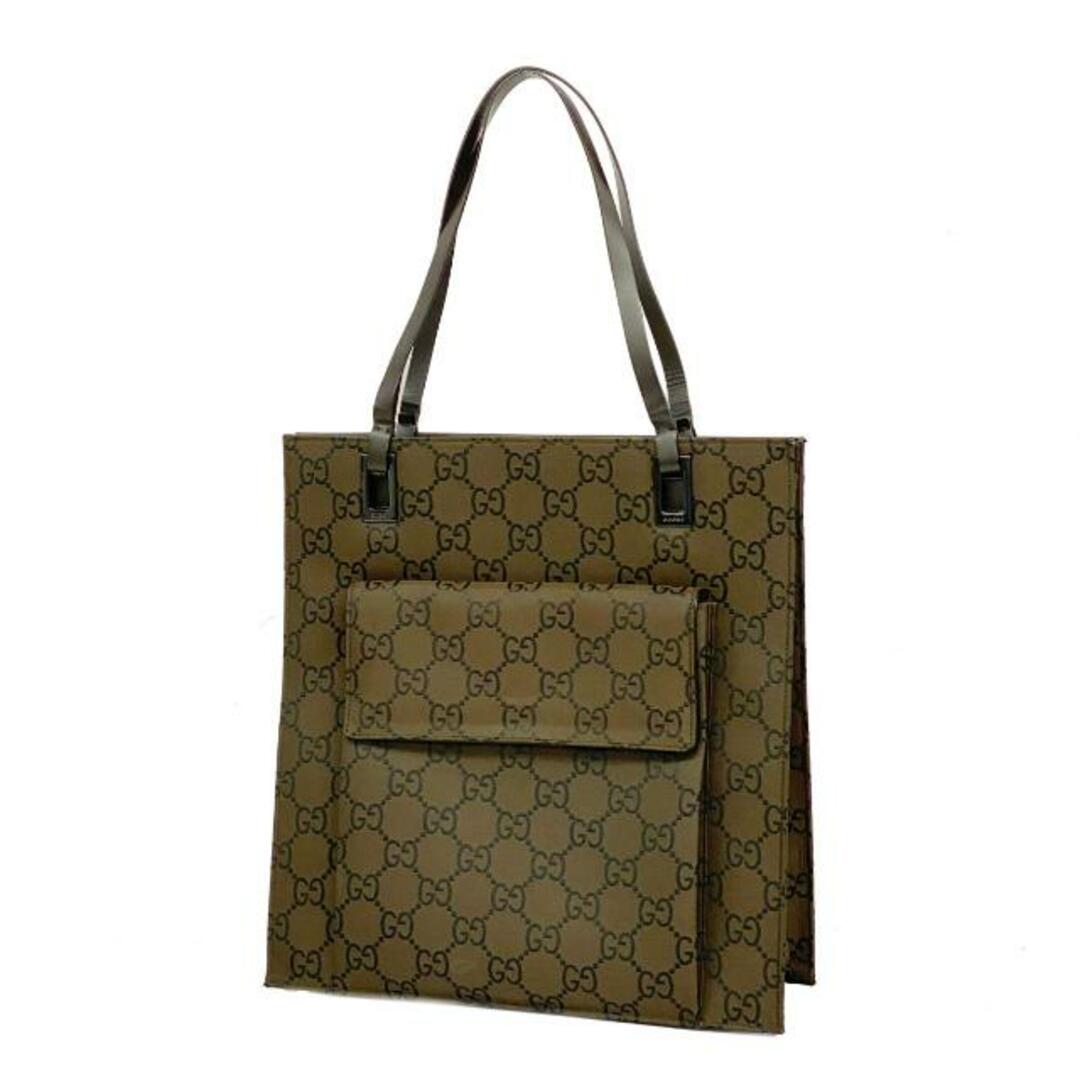 Gucci(グッチ)の【4ic2787】グッチ トートバッグ/GGナイロン/002 1008/ナイロン/ブラウン 【中古】 レディース レディースのバッグ(トートバッグ)の商品写真