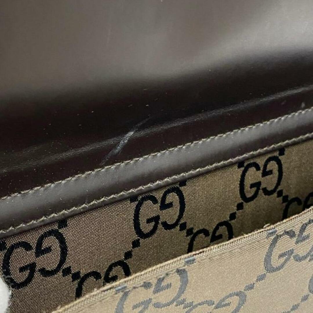 Gucci(グッチ)の【4ic2787】グッチ トートバッグ/GGナイロン/002 1008/ナイロン/ブラウン 【中古】 レディース レディースのバッグ(トートバッグ)の商品写真