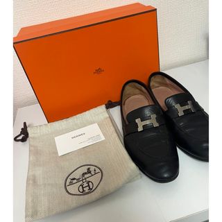 エルメス(Hermes)のHERMES モカシンパリ　38 1/2 送料込み(ローファー/革靴)